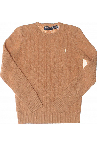 Ralph Lauren Hnědý vlněný pulovr s copánkovým vzorem Vel. XS | Ralph Lauren | obrázek 2