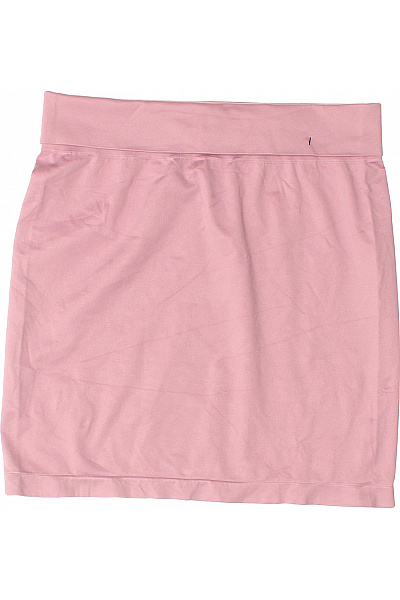 Boohoo Růžová Mini Sukně S Gumou V Pase