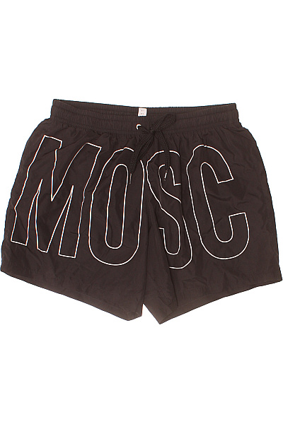 MOSCHINO Černé Pánské Plavky S Potiskem Vel. M