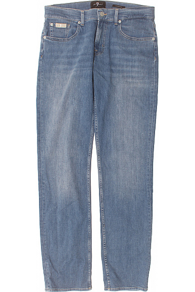 7 For All Mankind Dámské Džíny Modré Rovné Kapsy Vel. 32