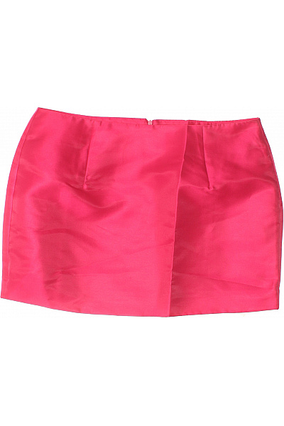 boohoo růžová zavinovací mini sukně elegantní společenská polyesterové | boohoo | obrázek 2