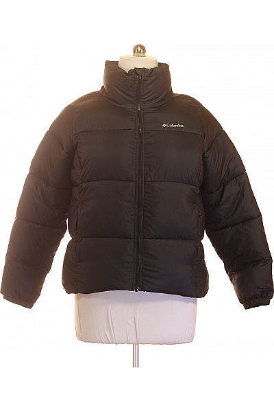 Columbia Černá prošívaná zimní puffer bunda se zipem Velikost l | Columbia | obrázek 2