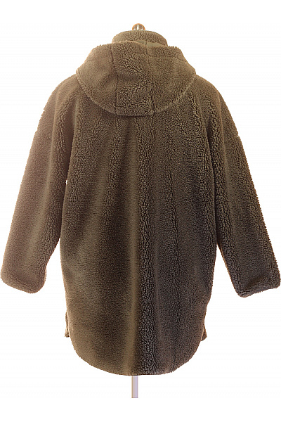ONLY Dámský khaki teddy kabát s kapucí na zip oversized Vel. l/xl | ONLY | obrázek 3
