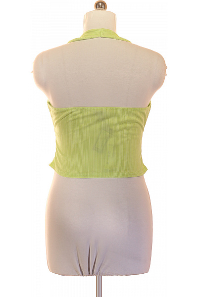 boohoo dámské zelené tričko bez rukávů s uzlem crop top Velikost EU 44 | boohoo | obrázek 3