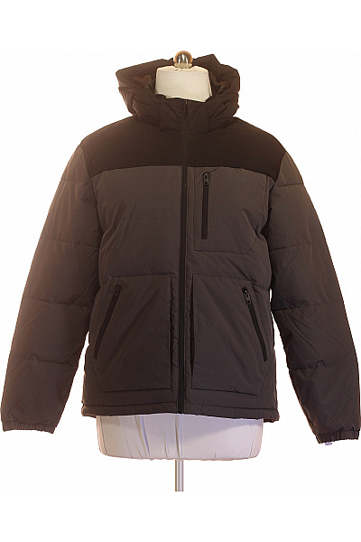 JACK & JONES Pánská Zimní Prošívaná Bunda S Kapucí šedá Vel. Xl