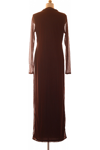boohoo Barevné maxi šaty s dlouhým rukávem se stojáčkem Vel. 54 | boohoo | obrázek 3