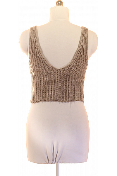 Dámské béžové tílko crop top bez rukávů Vel. M | Unimoda | obrázek 3