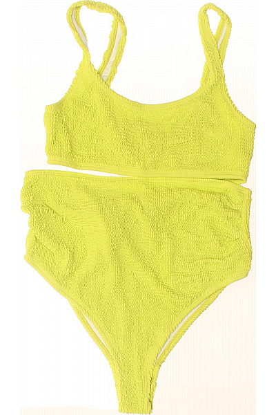 boohoo Dvoudílné žebrované plavky s vysokým pasem Velikost 36 | boohoo | obrázek 2