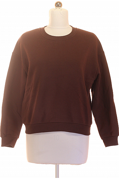 Dámská hnědá mikina bez potisku crewneck Vel. 38 | Unimoda | obrázek 2