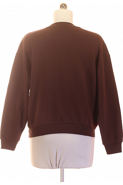 Dámská hnědá mikina bez potisku crewneck Vel. 38 | Unimoda | obrázek 3