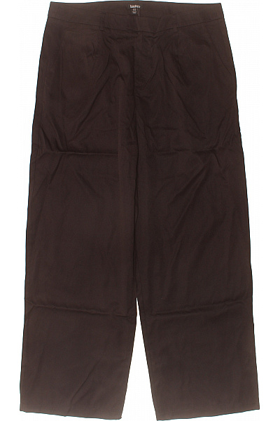 boohoo Dámské hnědé volnočasové kalhoty široké Vel. 46 | boohoo | obrázek 2