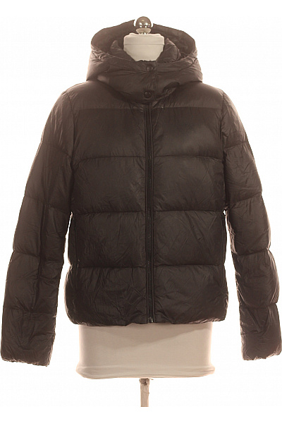 Calvin Klein Černá Prošívaná Puffer Bunda S Kapucí Vel. S