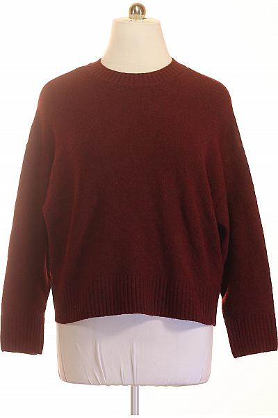 VERO MODA Červený Dámský Pulovr Oversized Pletený Vel. L