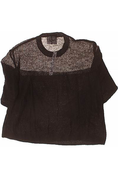 Černý pletený dámský pulovr s dlouhým rukávem Vel. 40 | Unimoda | obrázek 2