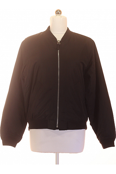 PULL&BEAR Černá dámská bomber bunda se zipem Vel. M | PULL&BEAR | obrázek 2