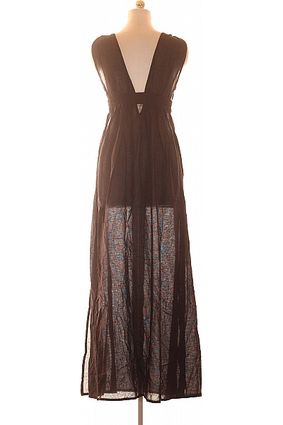 boohoo Dámské dlouhé šaty bez rukávů černé boho letní Vel. L | boohoo | obrázek 2