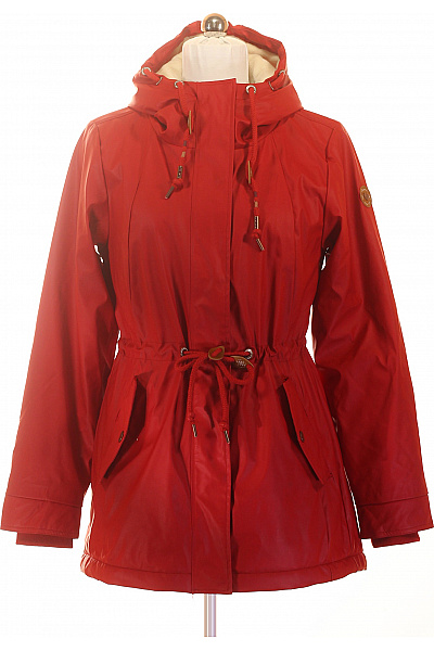 Ragwear Červená Dámská Parka S Kapucí Zateplená Podzimní Jarní Vel. L