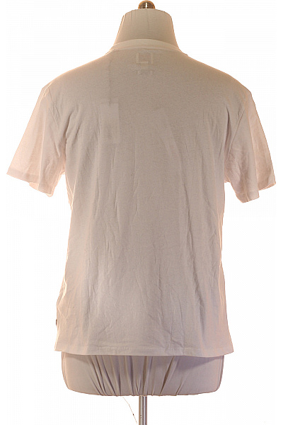 Guess Bílé bavlněné pánské tričko s kapsou a kulatým výstřihem basic Velikost L | Guess | obrázek 2