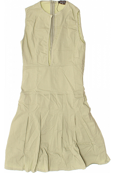 Boohoo Dámský Khaki Overal Bez Rukávů Vel. EU 36
