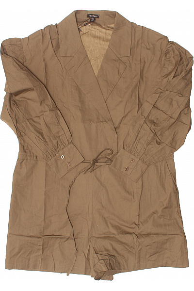 Boohoo Dámský Overal S Dlouhým Rukávem Khaki Vel. 46