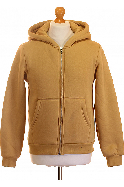 URBAN CLASSICS Pánská Hnědá Bavlněná Mikina Na Zip S Kapucí Velikost S