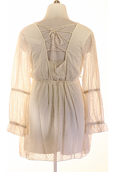 boohoo Dámské šaty s dlouhým rukávem puntíkované boho Vel. 46 | boohoo | obrázek 2
