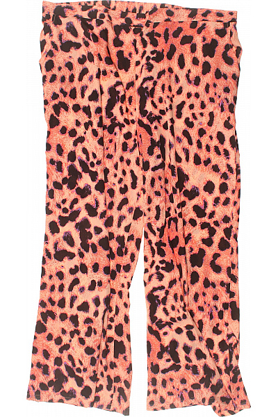 boohoo Dámské kalhoty s potiskem zvířecí vzor široké volnočasové Vel. 56 | boohoo | obrázek 2