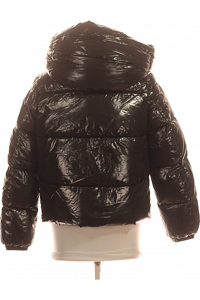 VERO MODA Černá lesklá prošívaná puffer bunda s kapucí Vel. S | VERO MODA | obrázek 2
