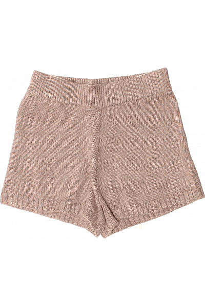 Dámské pletené kraťasy volnočasové béžové Velikost L | Unimoda | obrázek 2