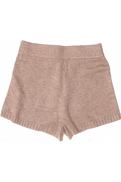 Dámské pletené kraťasy volnočasové béžové Velikost L | Unimoda | obrázek 3