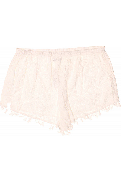 boohoo Dámské bavlněné kraťasy bílé volnočasové s gumou v pase Vel. 56 | boohoo | obrázek 2
