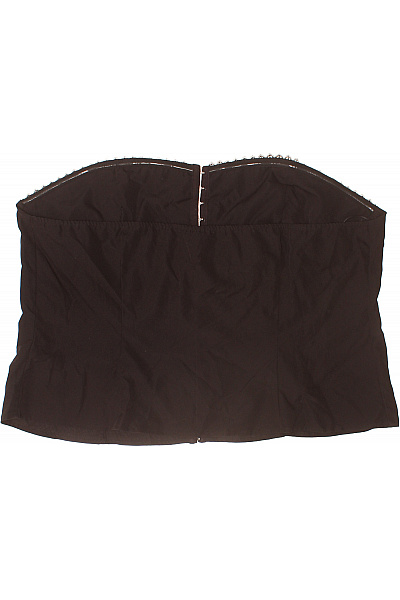 boohoo Černé dámské crop tílko bez ramínek s mašlí Velikost 52 | boohoo | obrázek 3
