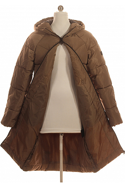 ONLY Dámská dlouhá prošívaná zimní bunda s kapucí khaki Vel. xs | ONLY | obrázek 3
