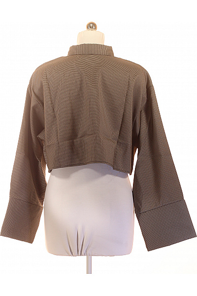 boohoo Dámská pruhovaná košile crop s dlouhým rukávem | boohoo | obrázek 3