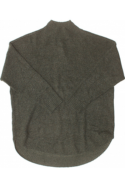 VERO MODA Dámský Khaki Pletený Oversized Pulovr Se Stojáčkem Velikost S