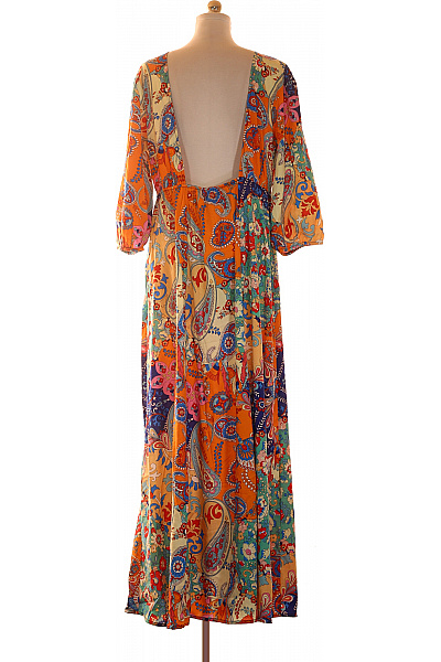 boohoo Barevné maxi šaty s dlouhým rukávem boho květované Velikost EU 48 | boohoo | obrázek 3