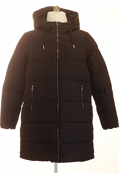 ONLY Černá zimní dlouhá prošívaná bunda s kapucí Vel. xl | ONLY | obrázek 2