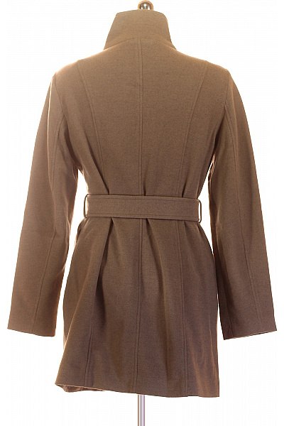 VERO MODA Dámský khaki kabát s páskem a vysokým límcem Vel. m | VERO MODA | obrázek 2