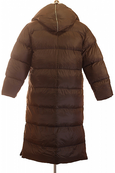 TRENDYOL Hnědá dlouhá prošívaná zimní bunda s kapucí puffer Vel. l | TRENDYOL | obrázek 2