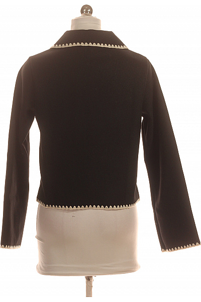 boohoo Dámský krátký kabát černý elegantní vintage Vel. 36 | boohoo | obrázek 3