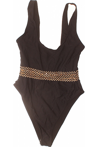 boohoo černé jednodílné plavky s páskem Vel. 34 | boohoo | obrázek 2