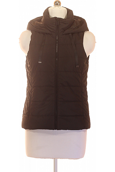 Dámská černá prošívaná vesta s kapucí Vel. 38 | Unimoda | obrázek 2