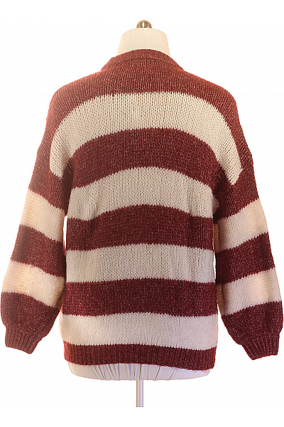 Dámský pruhovaný pulovr oversized Velikost l | Unimoda | obrázek 3