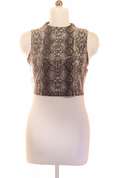 boohoo Dámské tílko crop s potiskem hadí kůže lesklé Velikost EU 40 | boohoo | obrázek 2