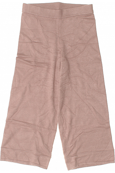 Růžové úpletové široké kalhoty s vysokým pasem Velikost L | Unimoda | obrázek 2