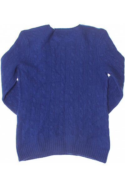 Ralph Lauren modrý pletený svetr copánkový vzor Velikost XS | Ralph Lauren | obrázek 2