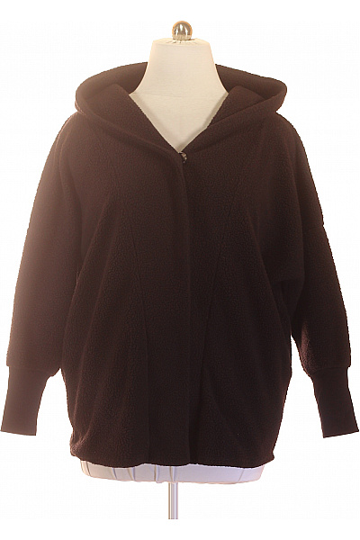 Noisy May Hnědý Dámský Teddy Kabát S Kapucí Oversized Vel. L