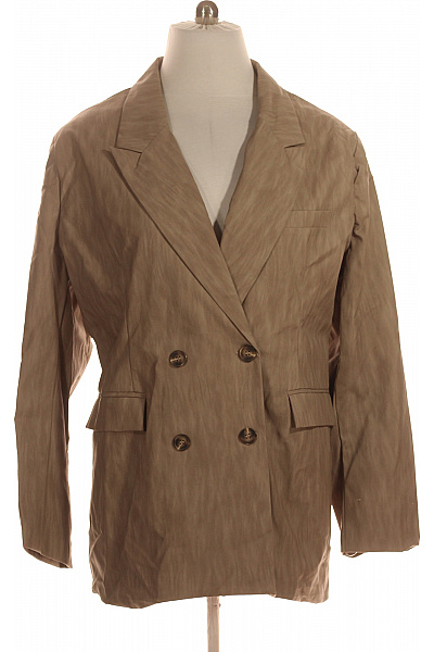 boohoo Dámské khaki dvouřadé sako oversize elegantní Vel. 54 | boohoo | obrázek 2