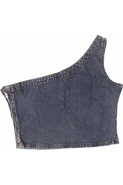 boohoo Dámský džínový crop top na jedno rameno Vel. 48 | boohoo | obrázek 3