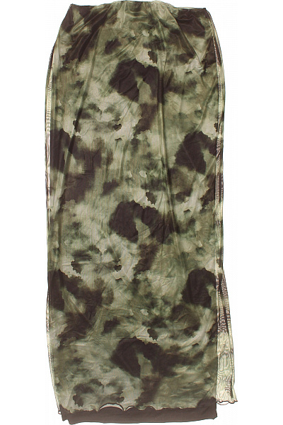 boohoo Khaki batikovaná dlouhá sukně Vel. 44 | boohoo | obrázek 2